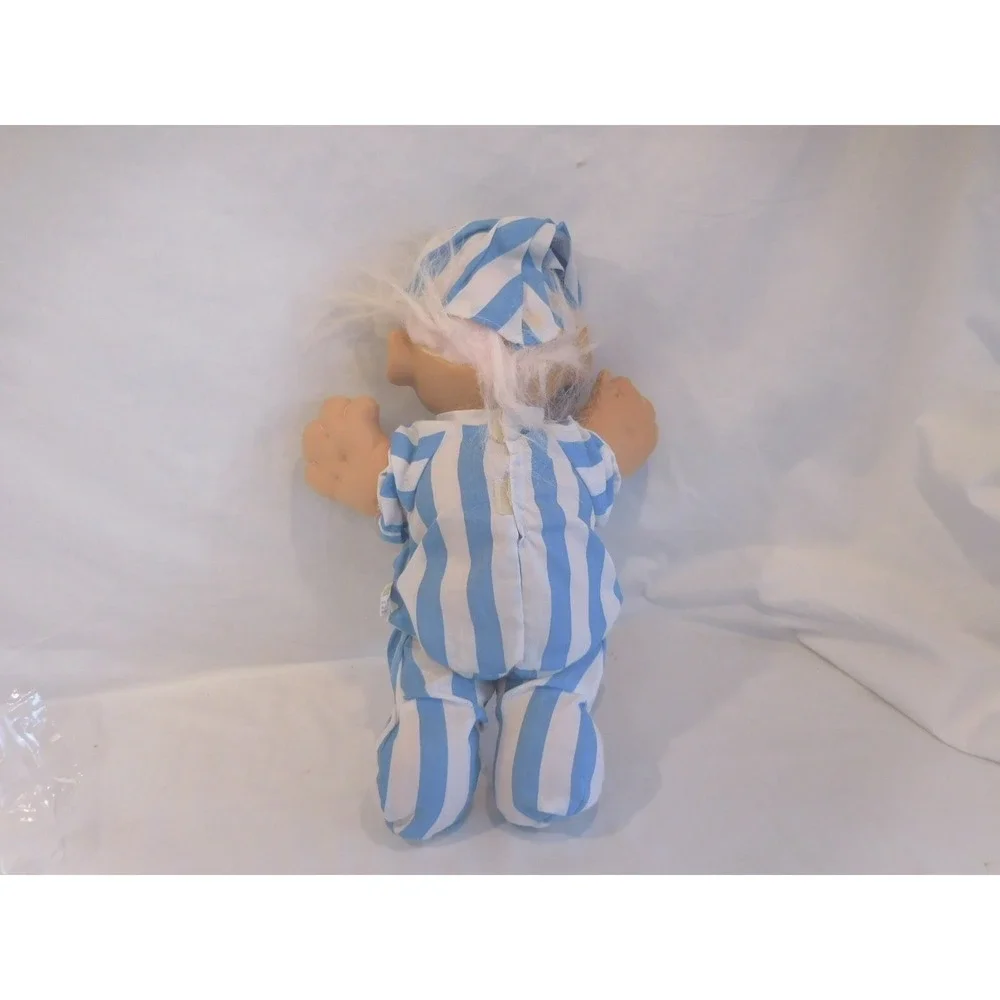 Troll‎ Doll blue and white Striped Nightgown 13